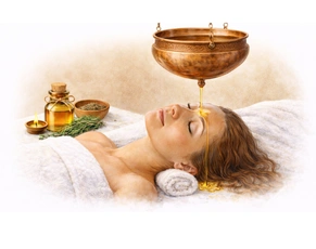 Dried Sarpagandha roots in a glass bowl used in Ayurveda as a natural remedy for high blood pressure and chronic insomnia.