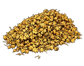 Illustration of a heap of dried Gokshura herbs, representing powerful Ayurvedic herbs and the best natural ED medication.