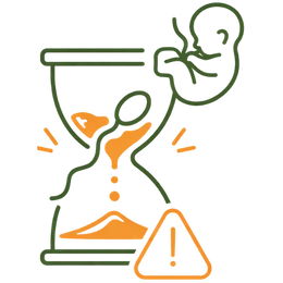 Five panels illustrating risk factors like performance anxiety, erectile dysfunction, specific medical conditions, and chronic stress that increase the risk of premature ejaculation.