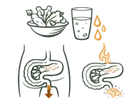 A medical infographic detailing Lifestyle Causes of Constipation, showing icons for low water intake, poor dietary choices, and a sluggish digestive tract alongside an anatomical view of the lower gut.