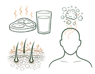 Impact of incompatible diet, heavy foods, and poor lifestyle on psoriasis and eczema flare-ups.